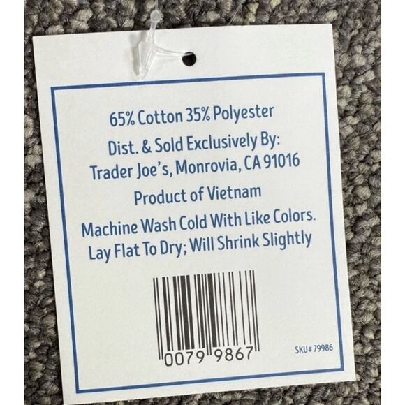 Trader Joe’s Mini Canvas Tote Bag Pastel Set of 4 Reusable Limited Edition NWT - Picture 11 of 12